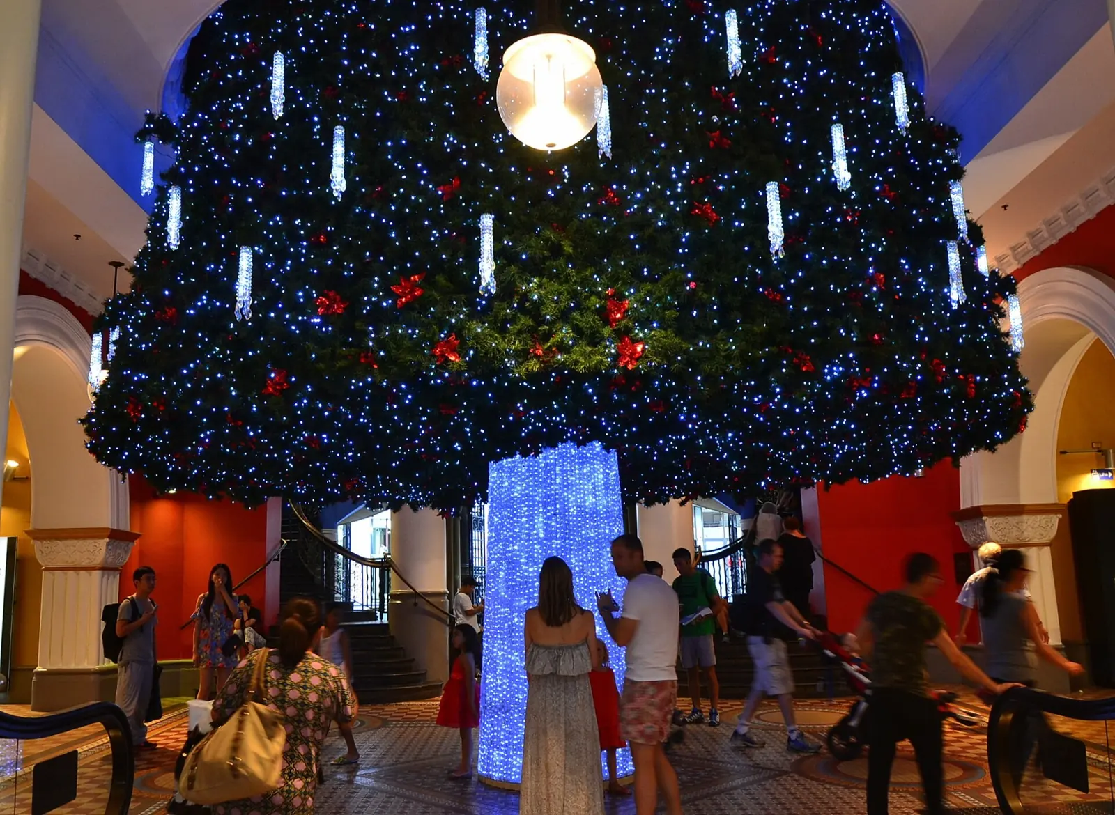 Christmas lights in the city