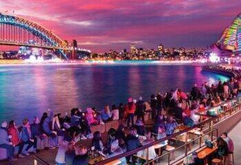 Vivid lights on in Sydney, book your accommodation now
