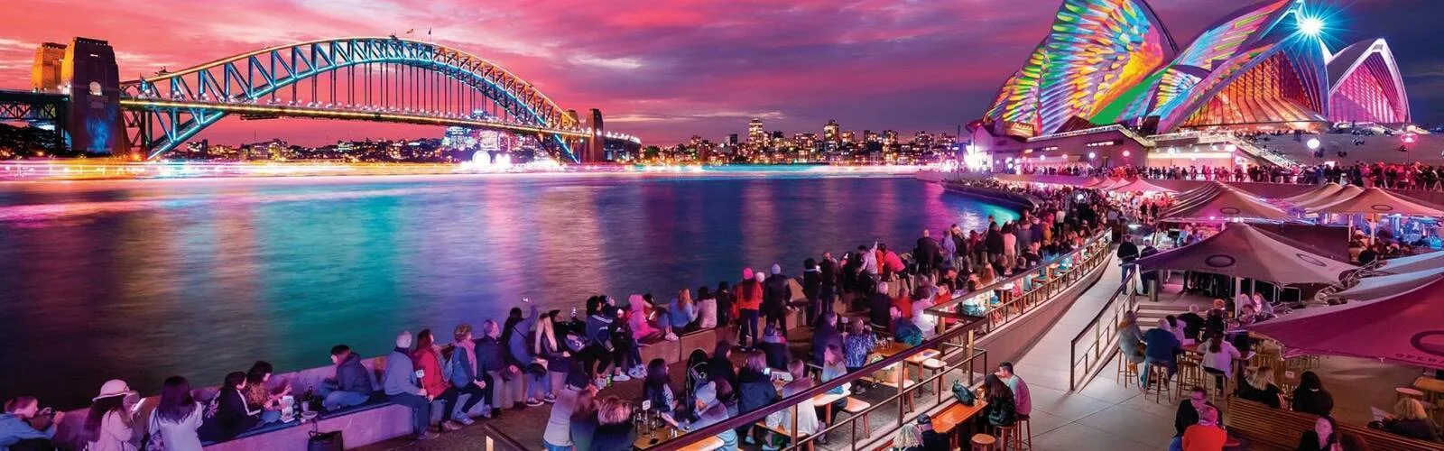 Vivid lights on in Sydney, book your accommodation now