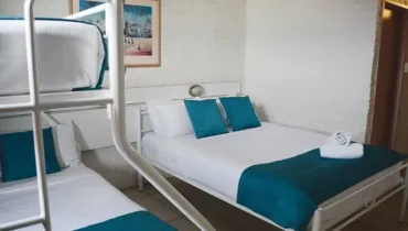 queen, double and single bed accommodation