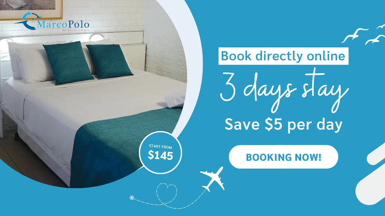 Book direct, Marco Polo Sydney Hotel. Min 3 days stay, save $15!