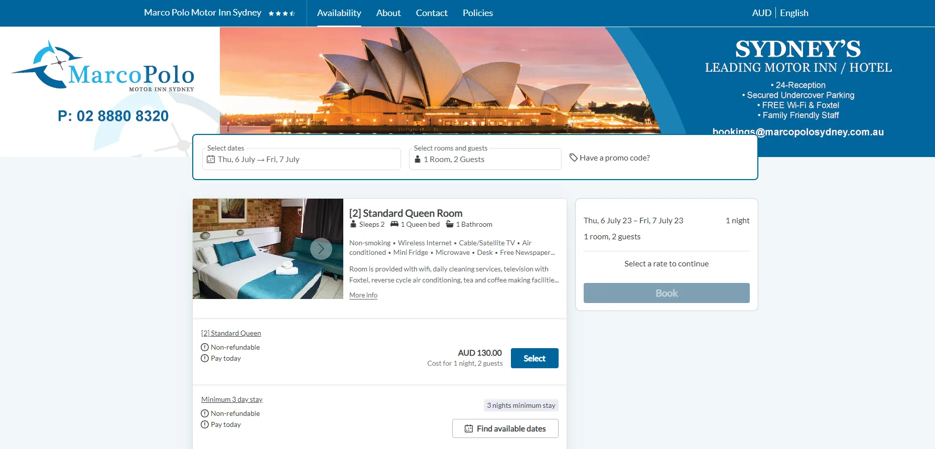 Leading Motor Inn Sydney Opera house