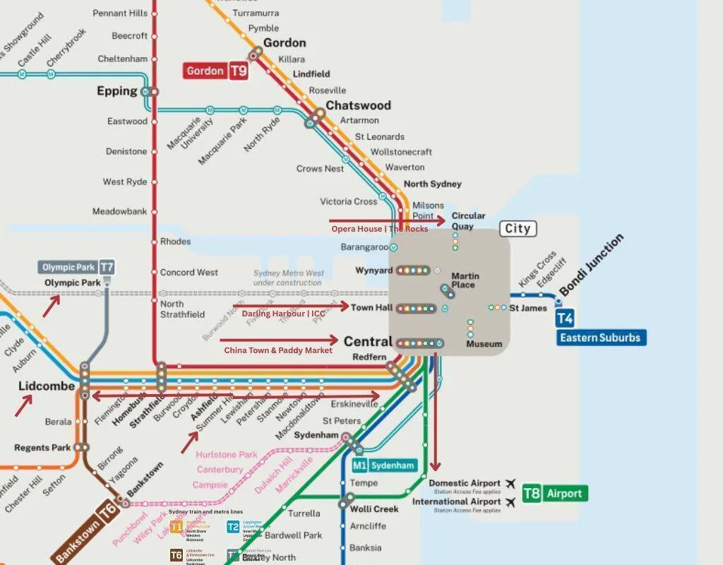 Sydney Train Map