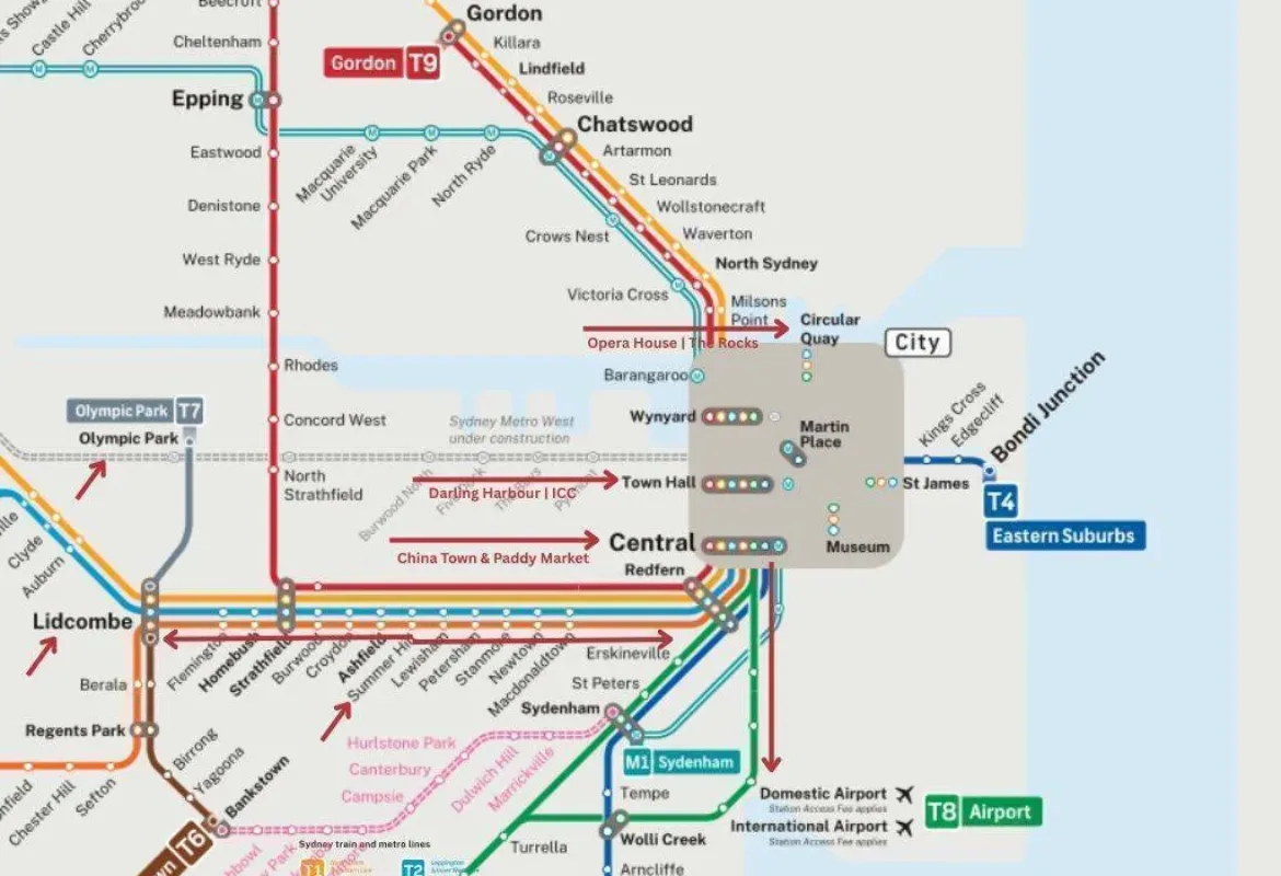 Sydney Train Map