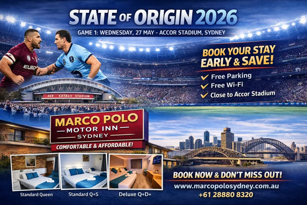 Ampol State of Origin Sydney Accommodation