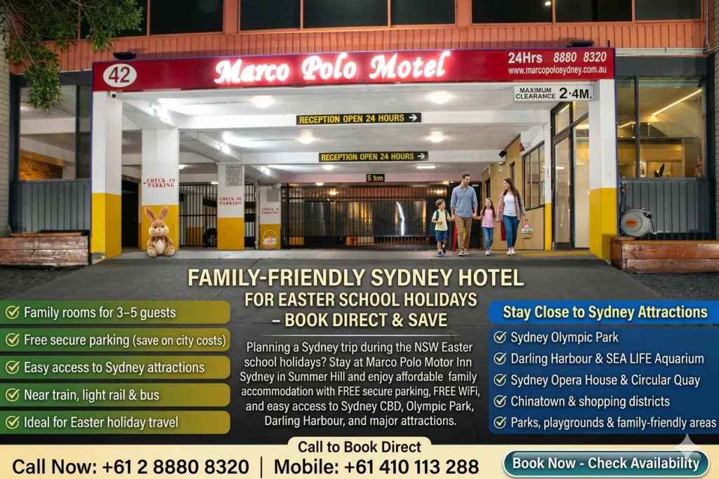 NSW Easter School Holiday Accommodation Sydney
